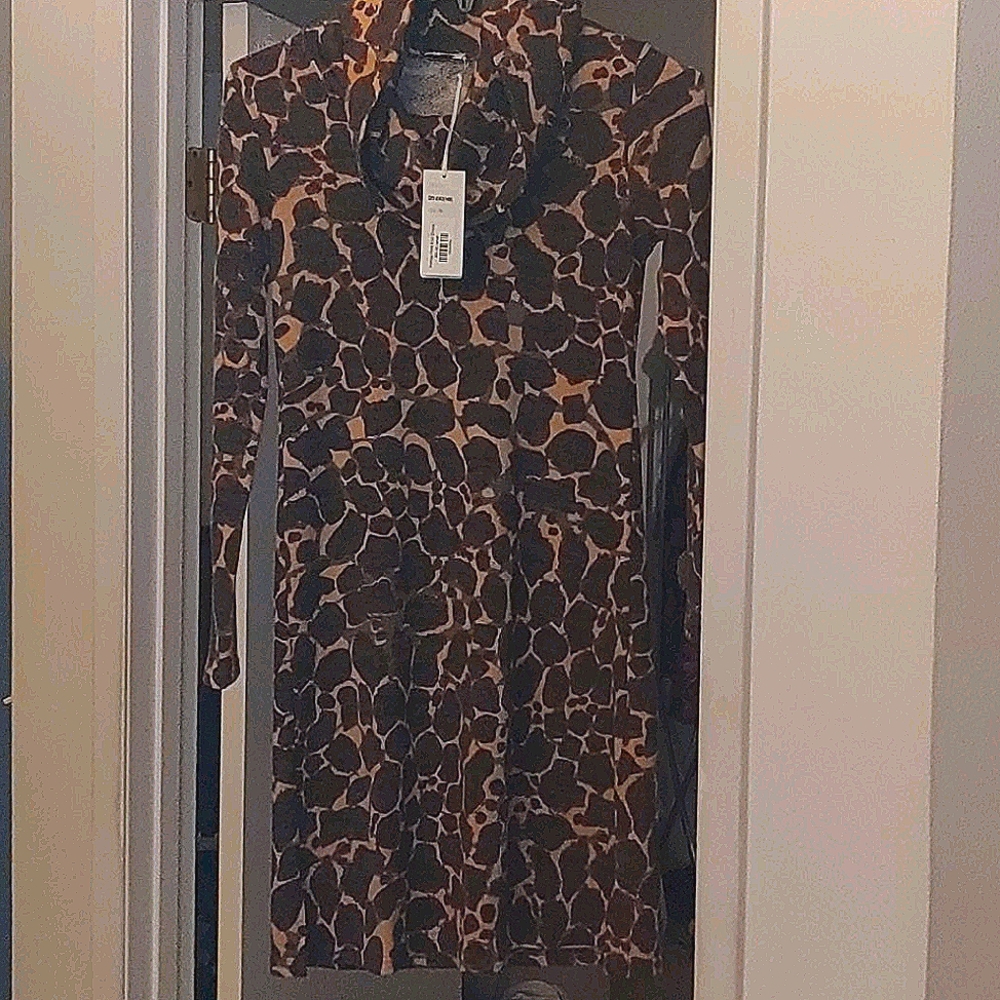 Animal Print Knit Dress